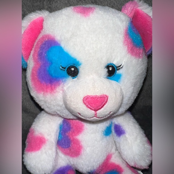 Build a Bear BAB Buddies 2015 Hearts & Hugs Smallfry Teddy Plush Partial Mask 8” - Picture 3 of 12